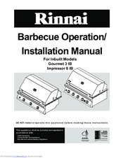 Rinnai Gourmet 3 IB Installation Manual