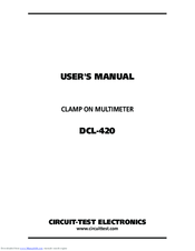 Circuit-test DCL-420 User Manual