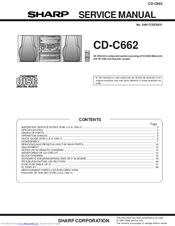 Sharp CD-C662 Service Manual
