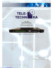 Teletechnika Ltd. DHE-1000 Technical Documentation Manual