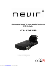 Nevir NVR-2503DSUGHD Instruction Manual