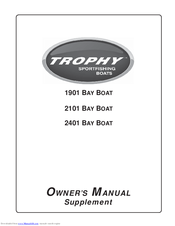 Trophy 2401 Bay Owner's Manual Supplement