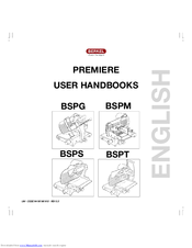 Berkel Premiere BSPGL User Handbook Manual