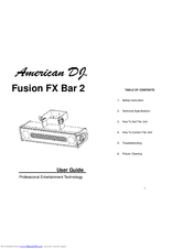 American DJ Fusion FX Bar 2 User Manual