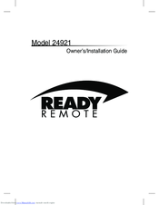 Ready Remote 24921 Owner's Installation Manual