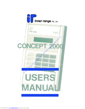 Inner Range Concept 2000 User Manual