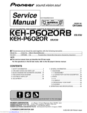 Pioneer KEH-P6020R Service Manual