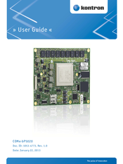 Kontron COMe-bP5020 User Manual