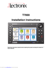 Lectronix T7000 Installation Instructions Manual