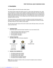 Divitec HDG-T3x0 Series Quick Installation Manual