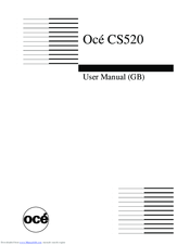 Oce CS520 User Manual