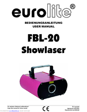 EuroLite Showlaser FBL-20 User Manual