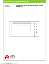 Kitchenware KOBL909K70SS Installation And Operating Instructions Manual
