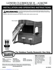 SELWOOD A24670E Installation And Operating Instructions Manual