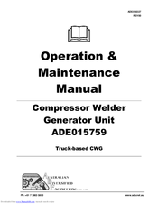 ADE ADE015759 Operation & Maintenance Manual