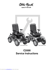 Otto Bock C2000 Service Instructions Manual