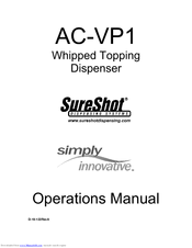 Sureshot Dispensing Systems AC-VP1 Operation Manual