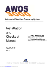 All Weather Inc AWOS 3000 Installation And Checkout Manual
