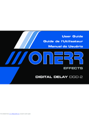 Onerr Digital Delay DGD-2 User Manual
