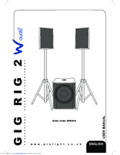 W Audio Gig Rig 2 User Manual