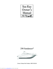 Sea Ray 290 Sundancer Owner's Manual