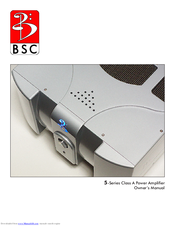 BSC M5 Owner's Manual