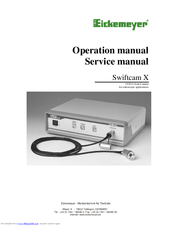 Eickemeyer Swiftcam X Operation Manual Service Manual
