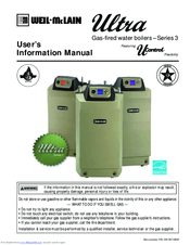 Weil-McLain Ultra Series 3 User's Information Manual