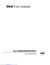 Oce CS231 User Manual