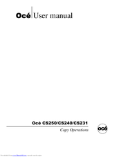 Oce CS250 User Manual