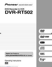 Pioneer DVR-RT502 Operating Instructions Manual