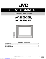 JVC AV-28ED5BN, AV-28ED5SN Service Manual