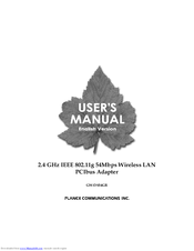 Planex GW-DS54GR User Manual