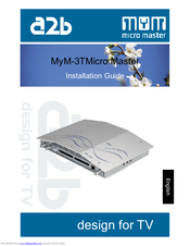 a2b MyM-3TMicro Master Installation Manual