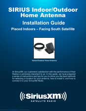 Sirius XM RAdio Outdoor Home Antenna Kit Installation Instructions Manual