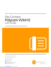 Flip Connect Polycom VVX410 User Manual