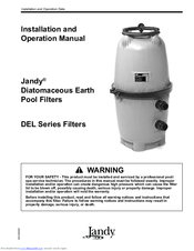 Jandy DEL Series Installation And Operation Manual
