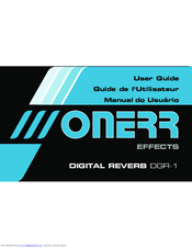 Onerr Digital Reverb DGR-1 User Manual