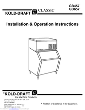 Kold-Draft CLASSIC GB457 Installation & Operation Instructions