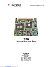 Hectronic H6052 Hardware Reference Manual
