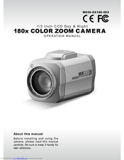 Zoom 1/3 Inch CCD Day & Night 180x COLOR  CAMERA Operation Manual