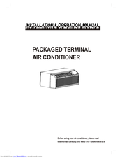 North American HVAC Products PACKAGED TERMINALAIR CONDITIONER Installation And Operaing Instructions
