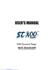 Sun Telecom ST800 User Manual