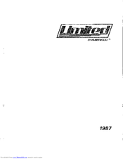 Fleetwood Limited 1987 User Manual