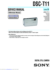 Sony Cyber-Shot DSC-T11 Service Manual