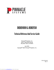 Pinnacle Systems Deko1000 Technical Reference And Service Manual