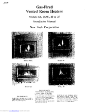 New Buck Corporation 60 Installation Manual