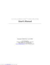 Vivid CAMERA LINK CLV-401 User Manual