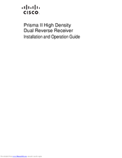 Cisco Prisma II Installation And Operation Manual