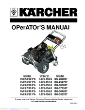 Kärcher BG-282037 Operator's Manual